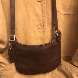 Coach Vintage Slimline Brown Leather Crossbody Purse